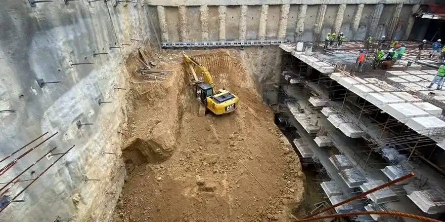 Conception géotechnique des excavations profondes à Montélimar